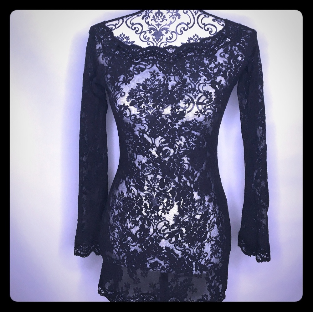 Victoria Secret black lace lingerie